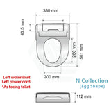 Intelligent Electric Remote Control Toilet Cover Seat With Instant Water Heating And Air Dryer For