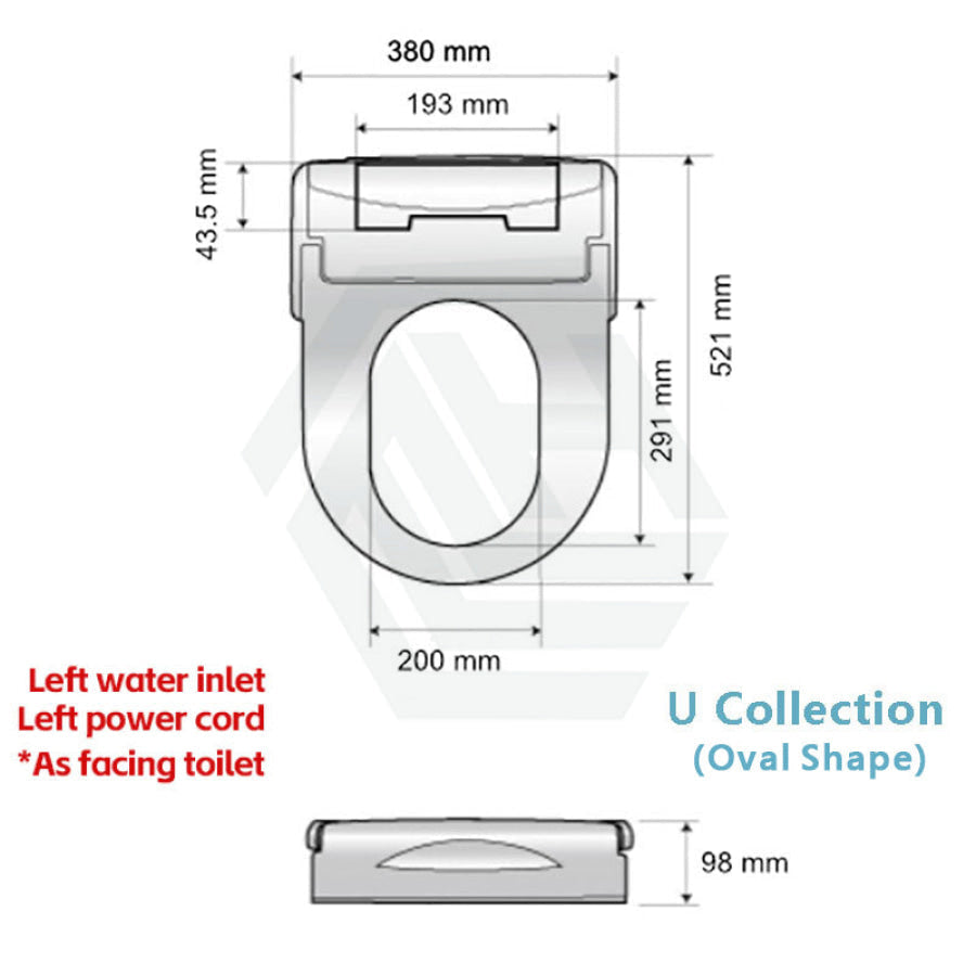 Intelligent Electric Remote Control Toilet Cover Seat With Instant Water Heating And Air Dryer For