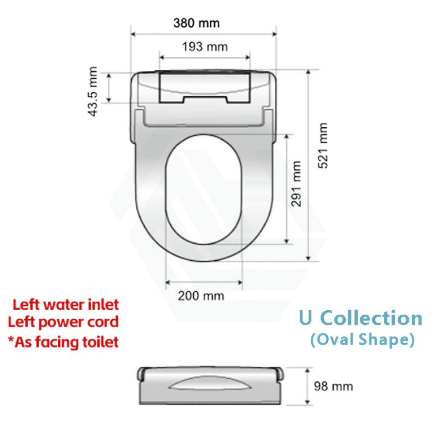 Intelligent Electric Toilet Cover Seat With Instant Water Heating And Air Dryer For Toilet Smart