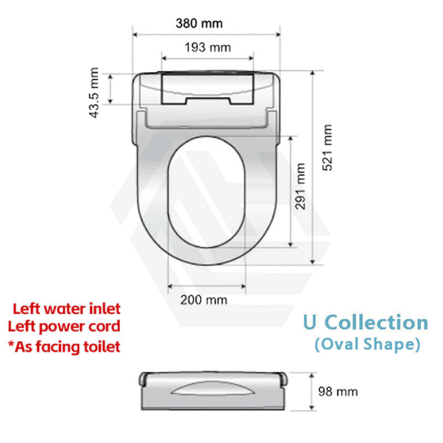 Intelligent Electric Toilet Cover Seat With Instant Water Heating And Air Dryer For Toilet Smart