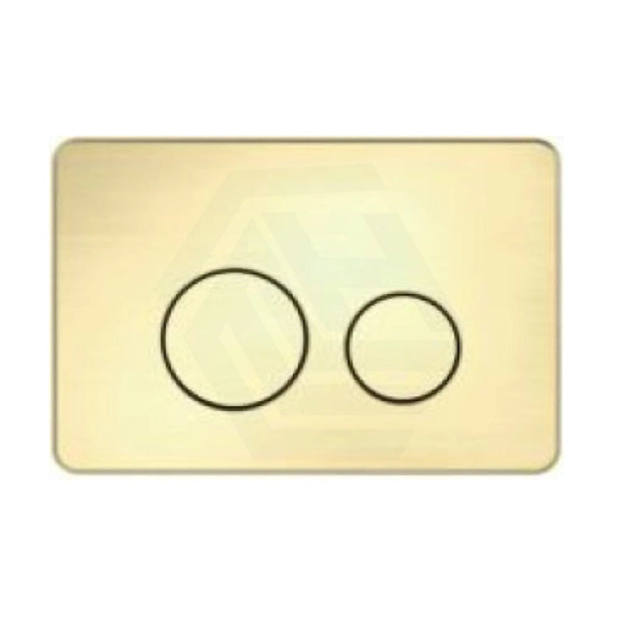 G#1(Gold) Round Brushed Gold Toilet Button For In-Wall Concealed Cistern Toilets Push Buttons