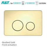 G#1(Gold) Round Brushed Gold Toilet Button for In-wall Concealed Cistern