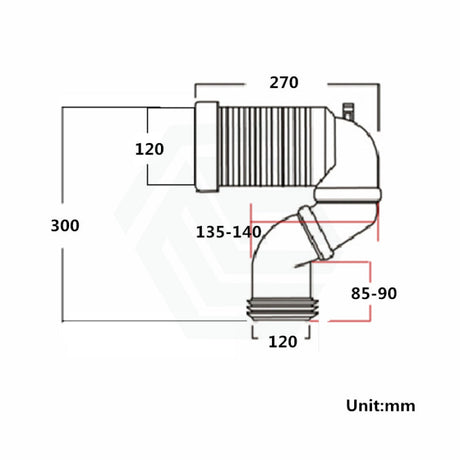 Jt43 Connector Toilet Suite S Trap