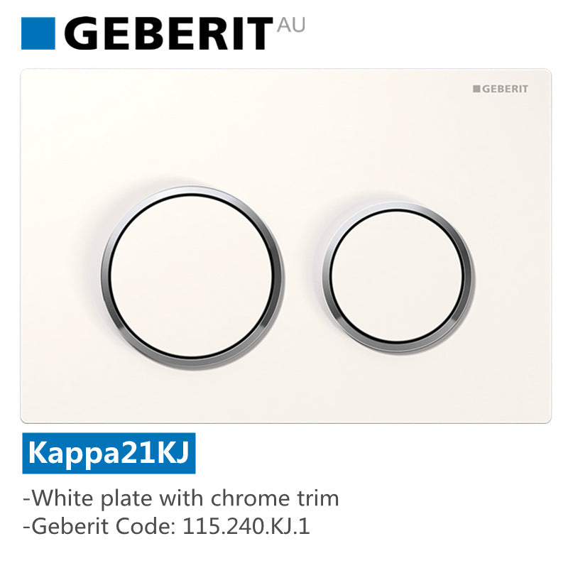 Geberit Kappa-F Framed Inwall Cistern Push Button Suitable For Wall Hung Toilet Pans Top Or Front