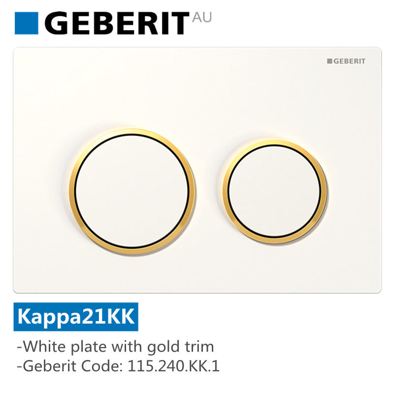 Geberit Kappa-F Framed Inwall Cistern Push Button Suitable For Wall Hung Toilet Pans Top Or Front