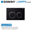 Geberit Kappa21Km Toilet Button Gloss Black Plate Chrome Trim For Concealed Cisterns 115.240.Km.1