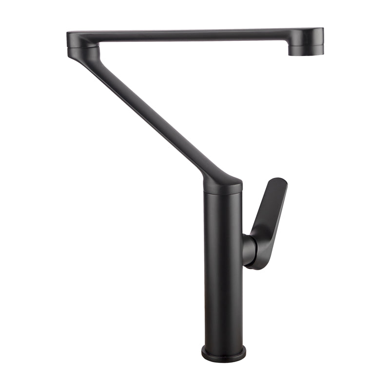 Matt Black Brass Kitchen Mixer Tap 360° Swivel Spout & Body 90° Lever Handle Products