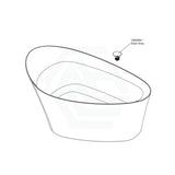 Kohler 1649Mm Veil Lithocast Freestanding Bathtub Gloss White With Overflow Bathtubs