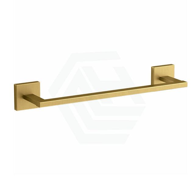 Kohler 305Mm Single Square Brushed Brass Hand Towel Holder Gold Holders