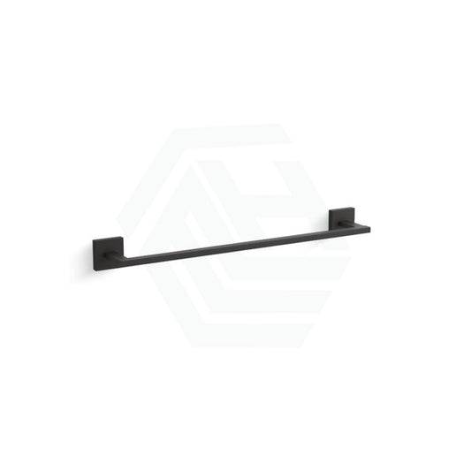 Kohler 457Mm Single Square Matt Black Towel Bar Rails