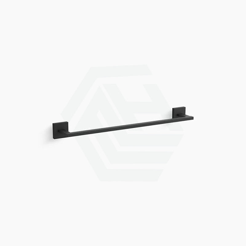 Kohler 457Mm Single Square Matt Black Towel Bar Rails