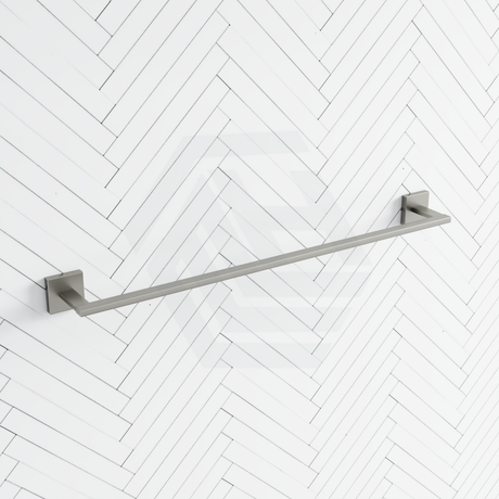 Kohler 610Mm Single Square Brushed Nickel Towel Rail Wall Mounted Rails