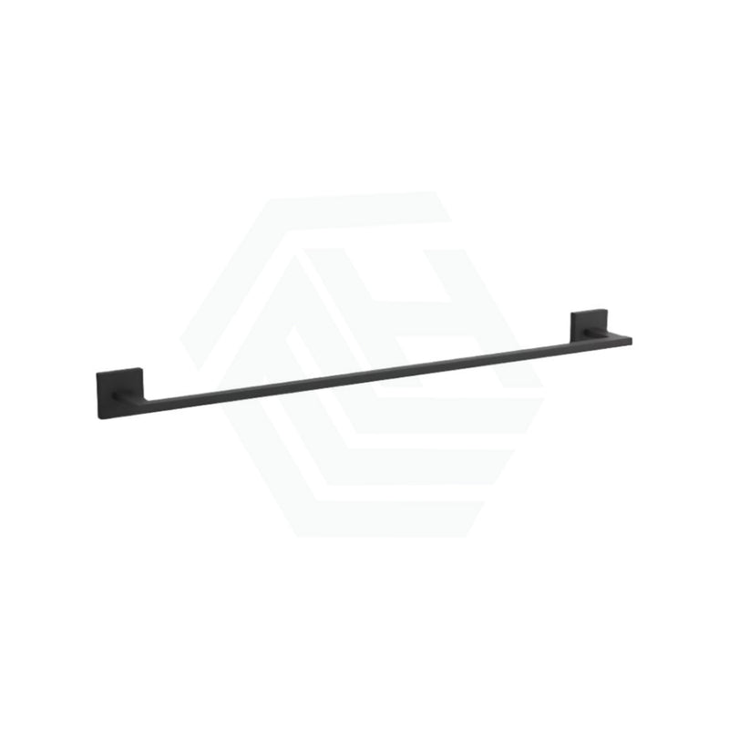 Kohler 610Mm Single Square Matt Black Towel Rail Wall Mounted Rails