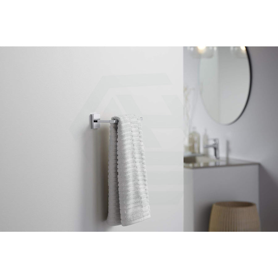 Kohler 610Mm Single Square Polished Chrome Towel Rail Wall Mounted Rails