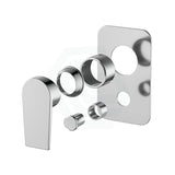 Kohler Aleo Polished Chrome Rectangular Plate Shower/Bath Mixer With Diverter Thin Trim Kit Only