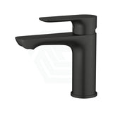 Kohler Aleo S Round Short Matt Black Basin Mixer Tap With Lever Handle Mixers