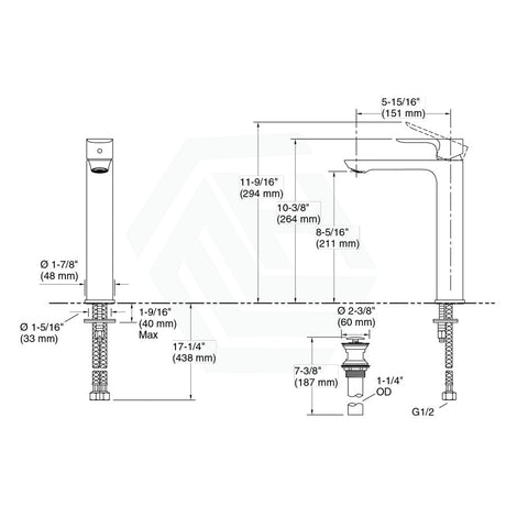 Kohler Aleo S Round Tall Brushed Nickel Basin Mixer Tap With Lever Handle Mixers