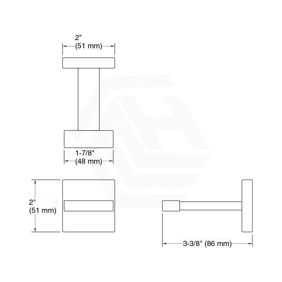 Kohler Brushed Nickel Wall Mounted Robe Hook Zinc & Stainless Steel Hooks