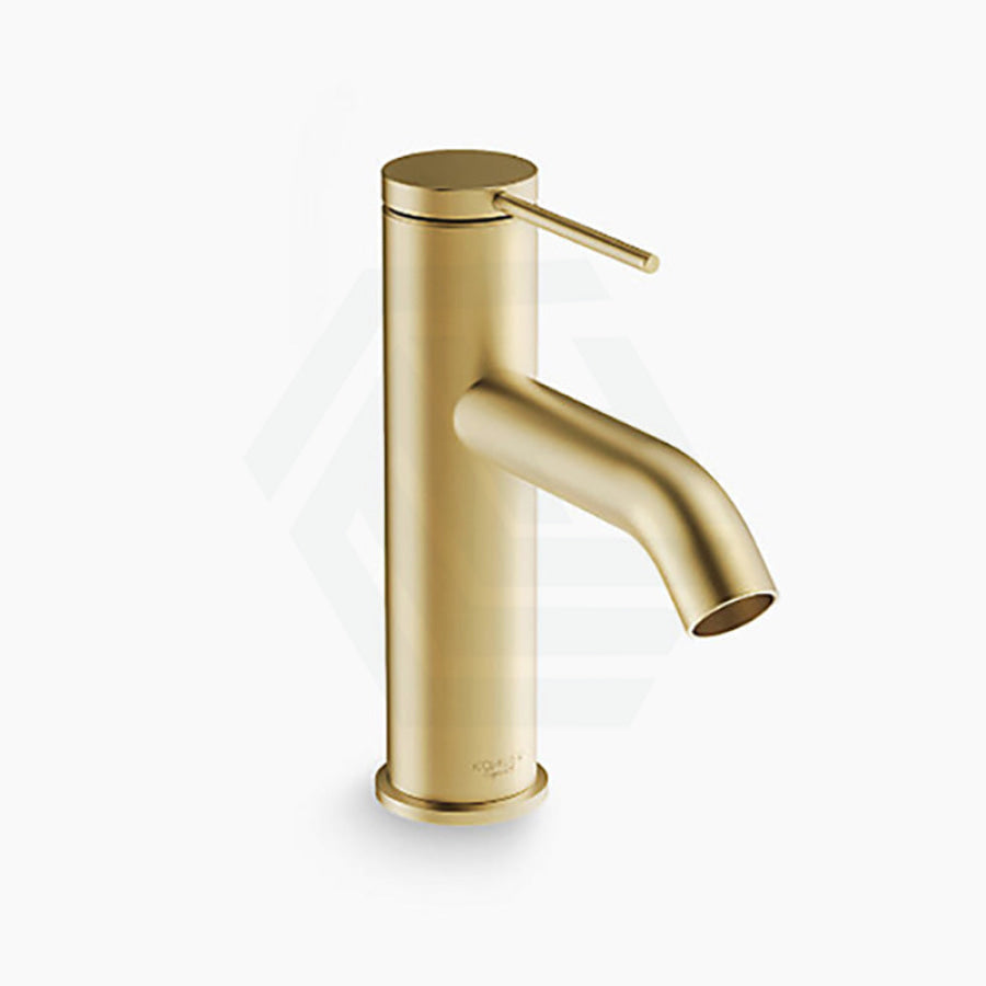 Kohler Components Brushed Brass Single Lever Basin Mixer Gold Short Mixers