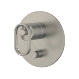 Kohler Components Brushed Nickel Round Plate Shower/Bath Mixer With Diverter Thin Trim Kit Only -