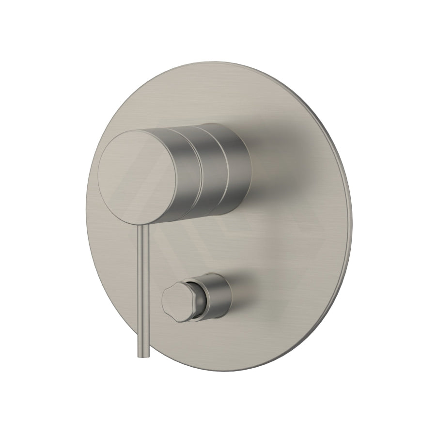 Kohler Components Brushed Nickel Round Plate Shower/Bath Mixer With Diverter Thin Trim Kit Only -