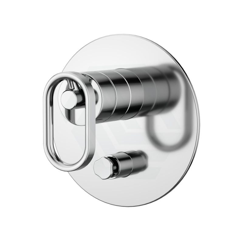 Kohler Components Polished Chrome Round Plate Shower/Bath Mixer With Diverter Thin Trim Kit Only -