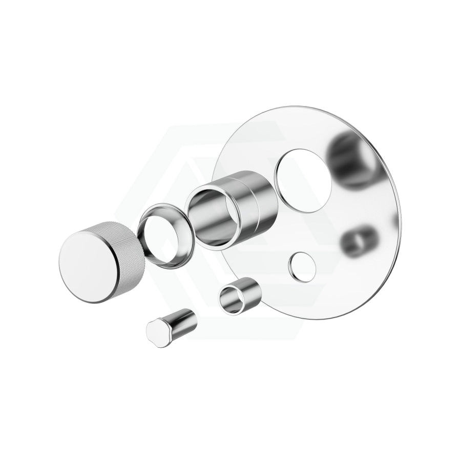 Kohler Components Polished Chrome Round Plate Shower/Bath Mixer With Diverter Thin Trim Kit Only -