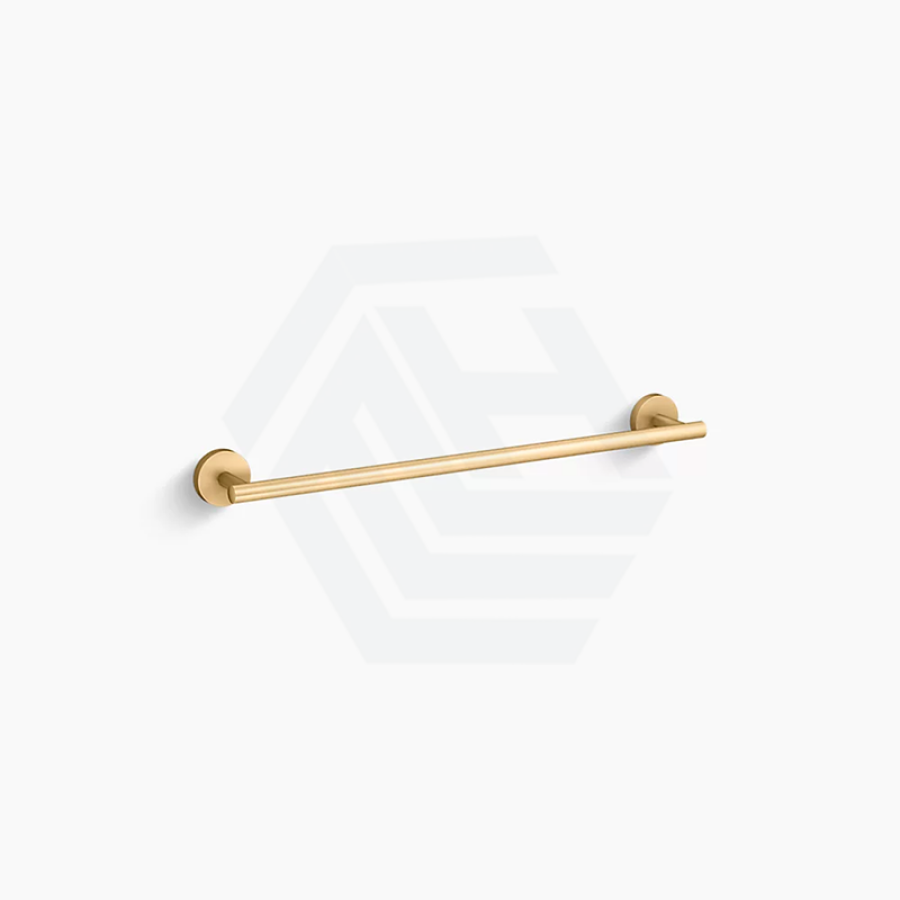 Kohler Elate 457Mm Single Round Vibrant Brushed Moderne Brass Towel Bar Gold Rails