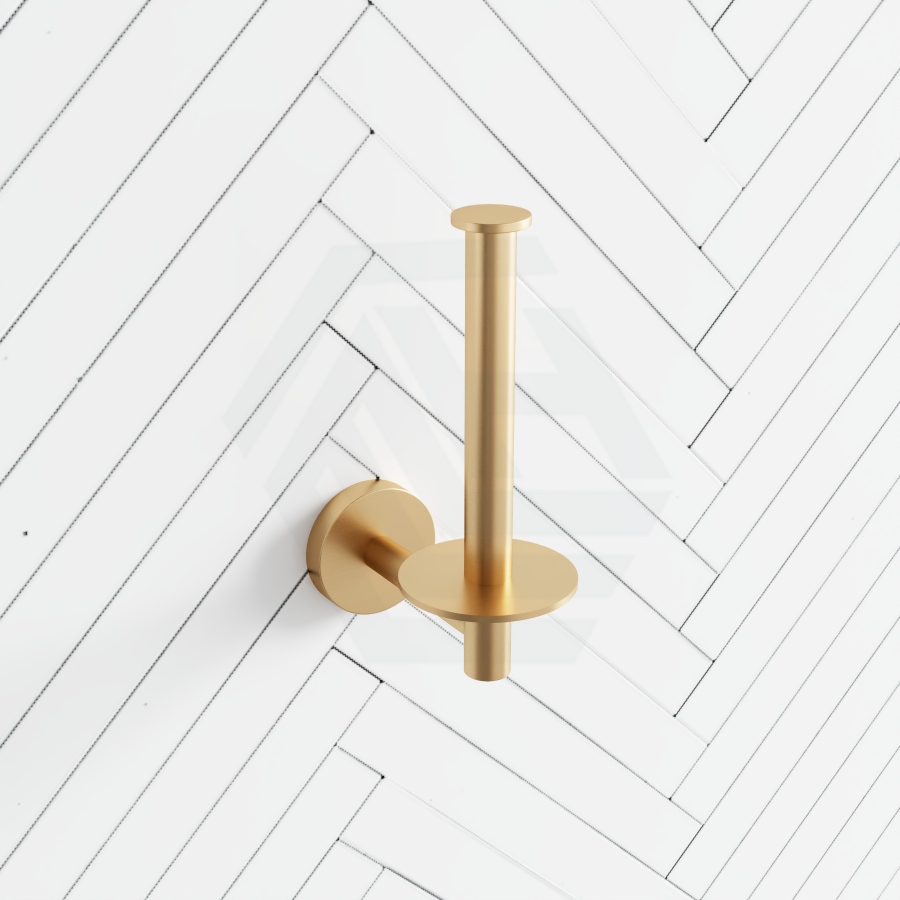 Kohler Elate Brushed Brass Vertical Toilet Roll Holder Gold Paper Holders