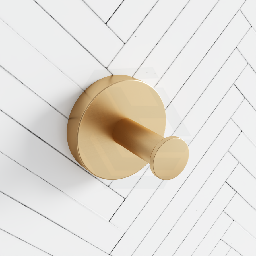 Kohler Elate Brushed Brass Wall Mounted Robe Hook Zinc & Gold Hooks