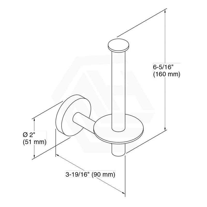 Kohler Elate Brushed Nickel Vertical Toilet Roll Holder Paper Holders