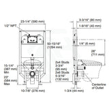 Kohler Veil In-Wall Framed Cistern And Carrier System For Intelligent Toilet Pans Inwall