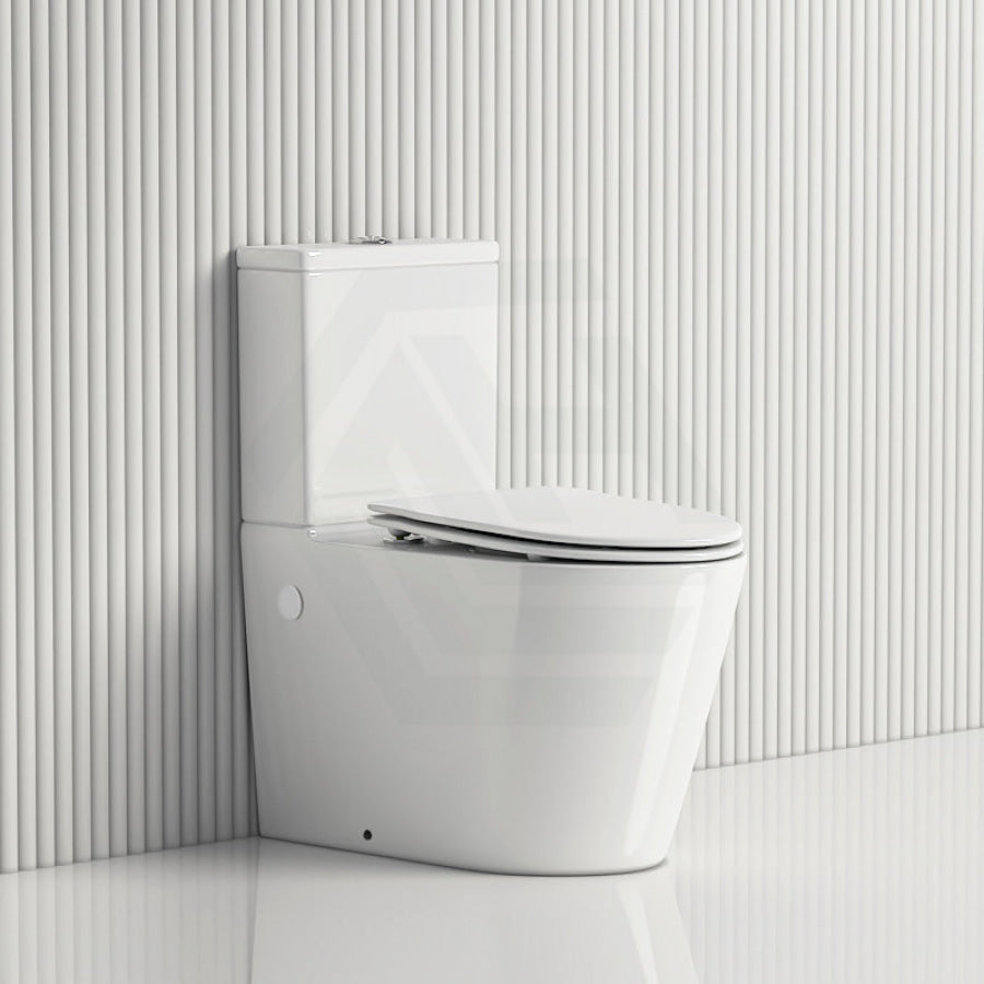 Kohler Grande Rimless Dual Flush Back To Wall Toilet Suite Ceramic White Gloss Suites