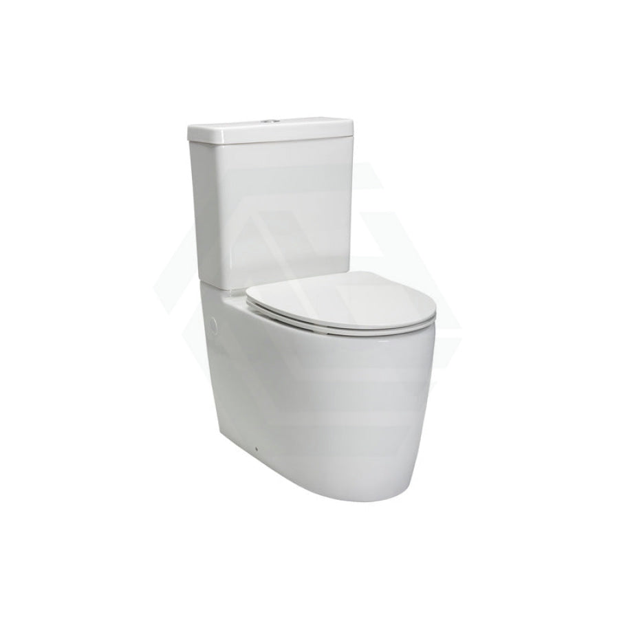 Kohler Grande Rimless Dual Flush Back To Wall Toilet Suite Ceramic White Slim Seat Gloss Suites