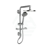 Kohler Hydrorail Rain Shower Square Column Standard Top Inlet Chrome Twin Showers