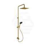 Kohler Rain Duet Renew Square Twin Shower Bottom Water Inlet - Brushed Brass Gold Showers