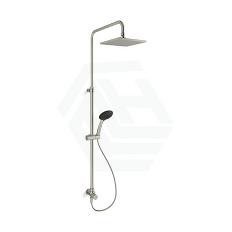 Kohler Rain Duet Renew Square Twin Shower Bottom Water Inlet - Brushed Nickel Showers