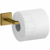 Kohler Square Brushed Brass Toilet Roll Holder Gold Paper Holders