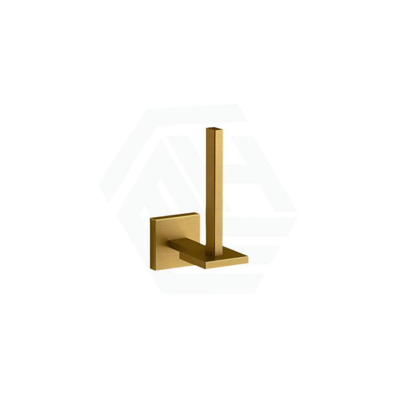 Kohler Square Brushed Brass Vertical Toilet Roll Holder Gold Paper Holders