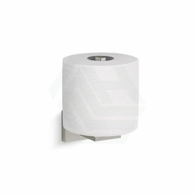 Kohler Square Brushed Nickel Vertical Toilet Roll Holder Paper Holders