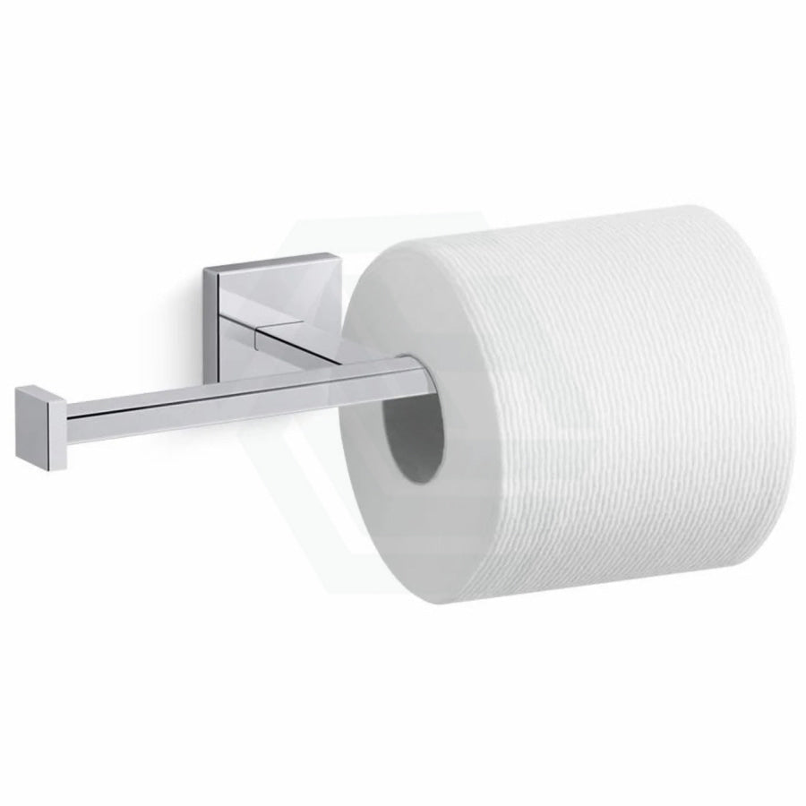 Kohler Square Polished Chrome Double Toilet Roll Holder Paper Holders