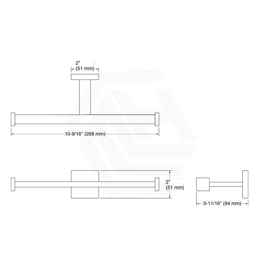 Kohler Square Polished Chrome Double Toilet Roll Holder Paper Holders