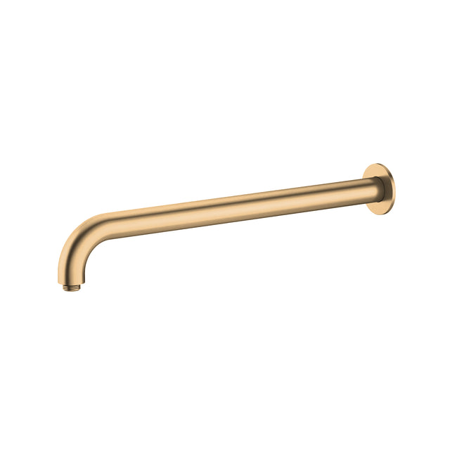 Kohler Statement 454Mm Round Angled Wall Mounted Shower Arm Brushed Brass Gold Arms