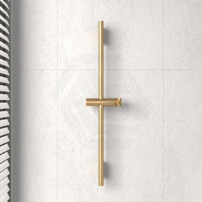 Kohler Statement 816/1016Mm Height Round Brushed Brass Slidebar Custom Twin Showers