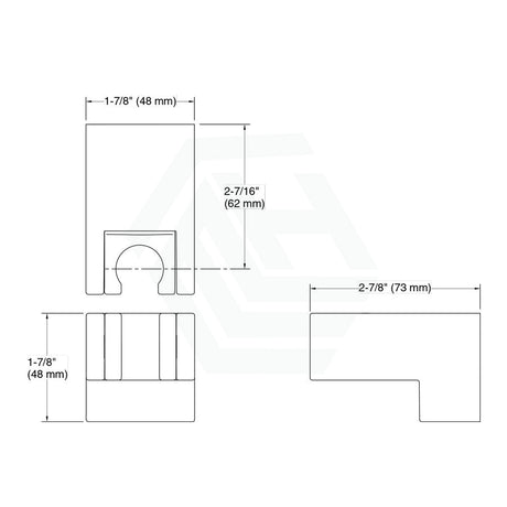 Kohler Statement Bathroom Square Brushed Nickel Hand Shower Holder