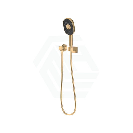 Kohler Statement Brushed Brass 3 Functions Hand Shower Set Oval Handheld Sets