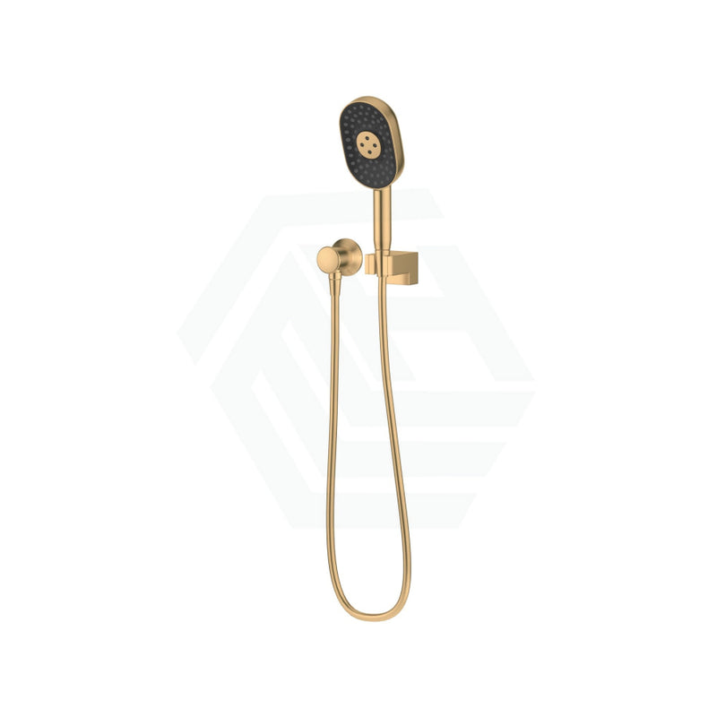 Kohler Statement Brushed Brass 3 Functions Hand Shower Set Oval Handheld Sets