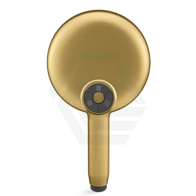 Kohler Statement Round Brushed Brass 3 Functions Handheld Shower Head Only Showers