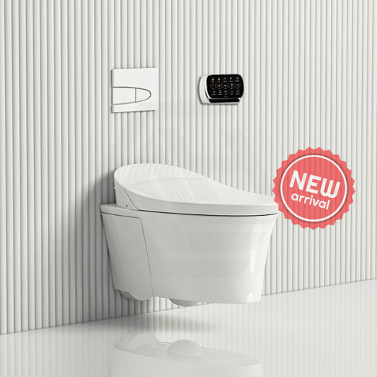 Kohler Veil Gloss White Wall Hung Smart Toilet Rimless With Inwall Cistern Flush Button Suites