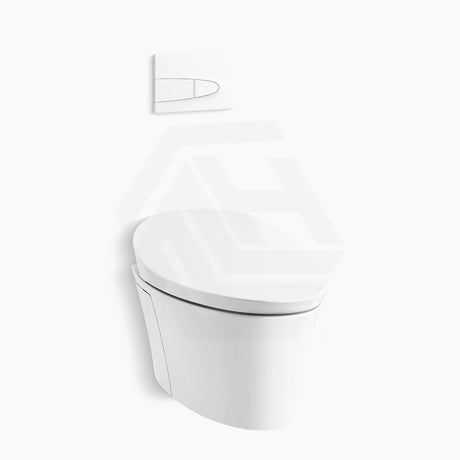 Kohler Veil Gloss White Wall Hung Smart Toilet Rimless With Inwall Cistern Flush Button Suites